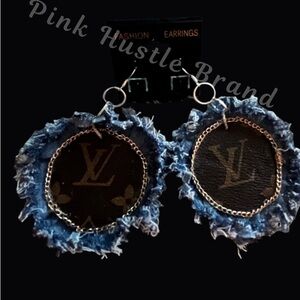 Blue and Black Fashion Earrings